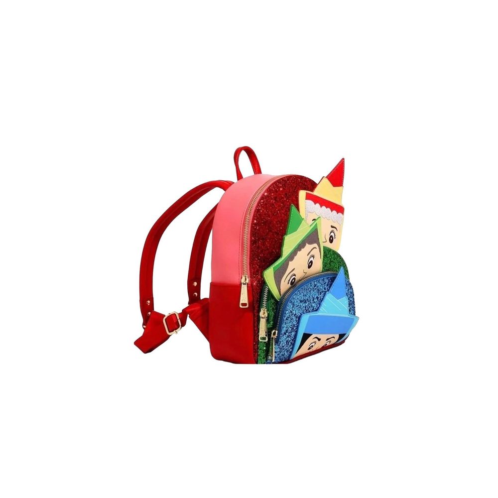 Disney sleeping beauty fair mother loungefly mini backpack with glitter new